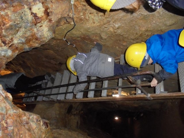Besuch im Bergwerk